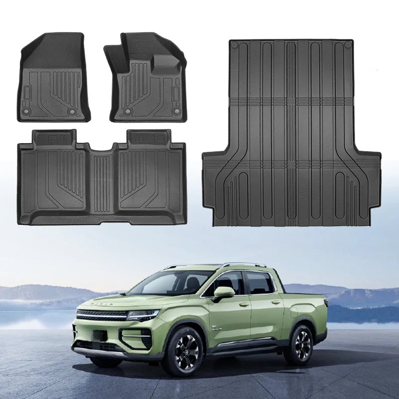 TPE Right Hand Drive Floor Mat Rear Bucket XPE Tail Box Waterproof Wear Resistant For Chery Radar RD6 2025