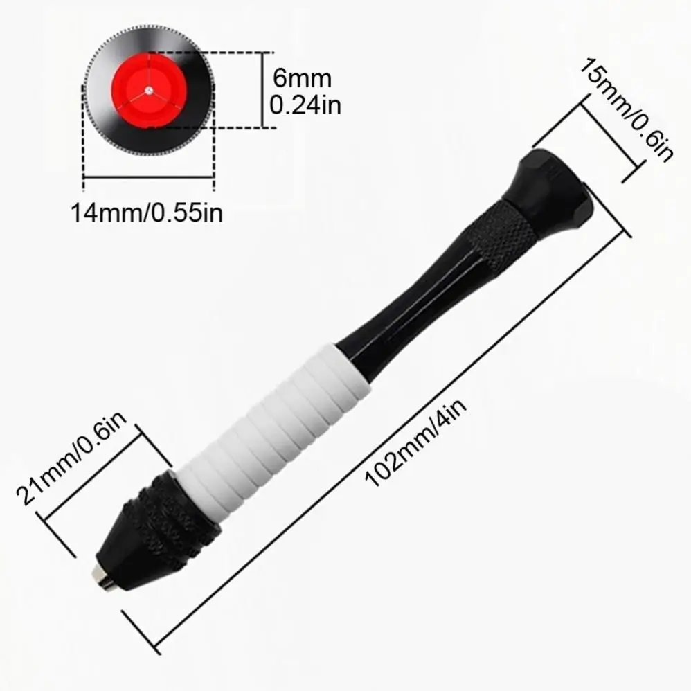 Set di punte a mano per morsa a perno strumento rotante artigianale manuale per la creazione di gioielli/intaglio artigianale con trapani a torsione