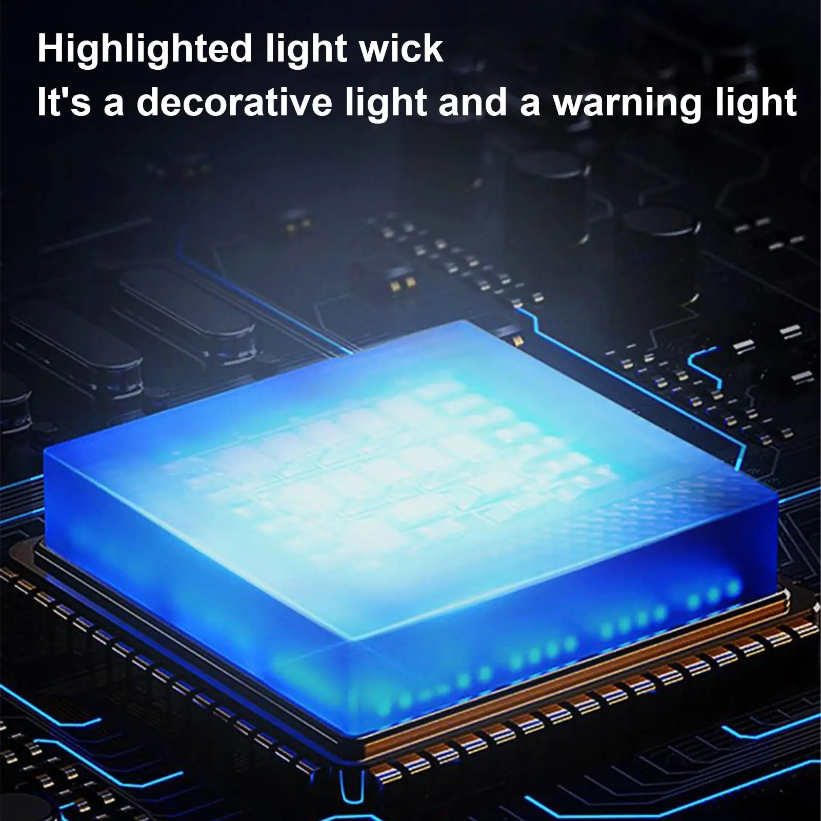 

LED Strobe Lights 6 Pieces Wireless Bright Lighted Sign Remote Control 8-Color Anti Collision LED For Dirtbike Trailer Stroller