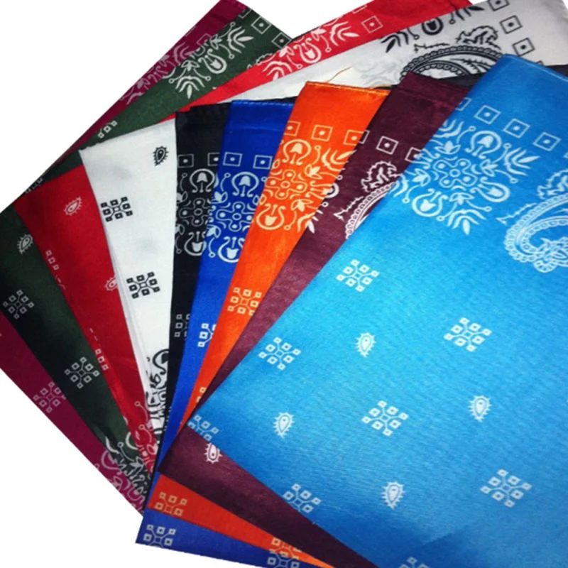 

12 Pcs Bandana Handkerchief Neck Scarf Square Hankerchief Satin Women Miss Printed