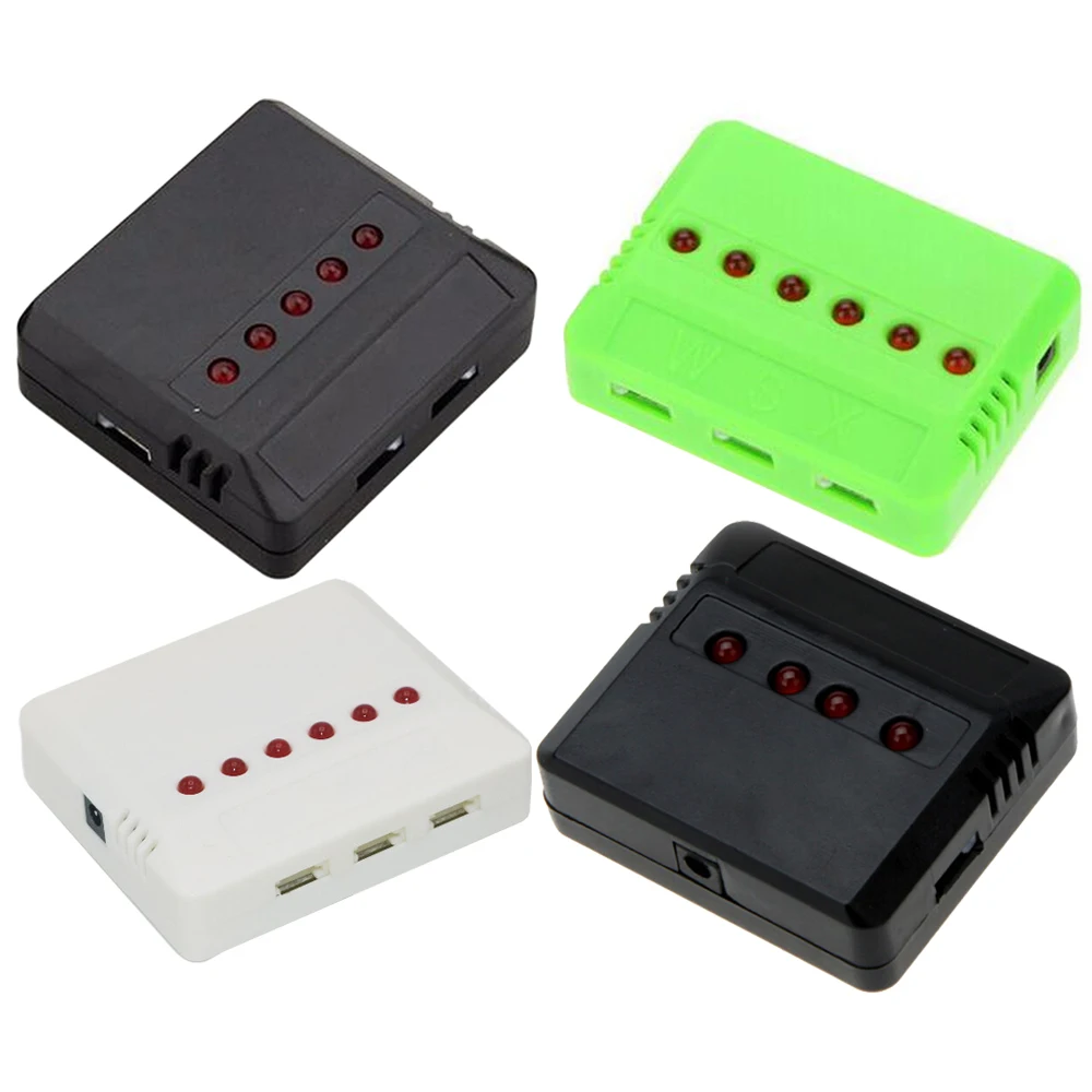 

Мини-USB-зарядное устройство на радиоуправлении, 4 порта, 5 портов, 6 портов, для литий-полимерной батареи 1S Syma X5C Hubsan H107