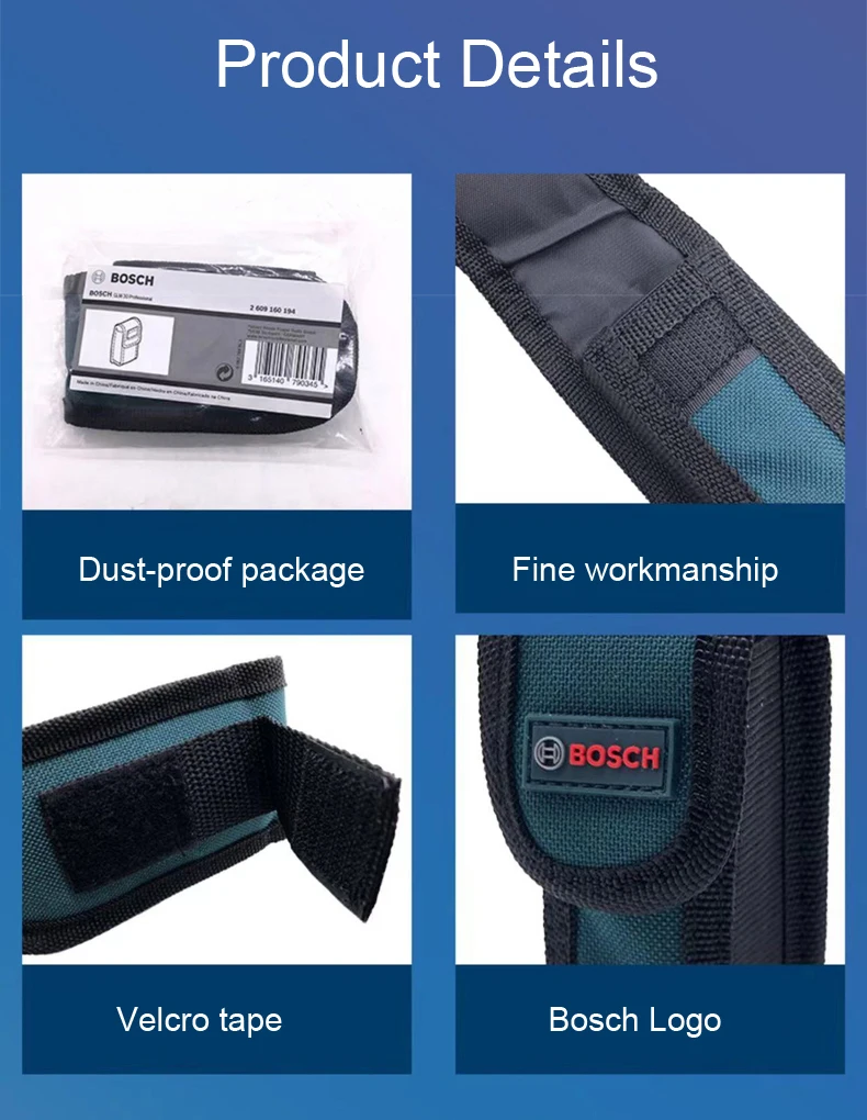 Imagem -06 - Bosch-dust Nylon Canvas Bolsa para Laser Rangefinder Capa Protetora Range Finder Glm 25 30 40 400 4000 50c