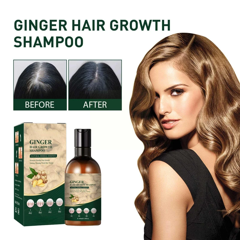 

New 2022 Ginger Hair Growth Shampoo Hair Scalp Treatment Hair Growth Control Anti Dense Itching Oil Hair Care Hair Loss Anti