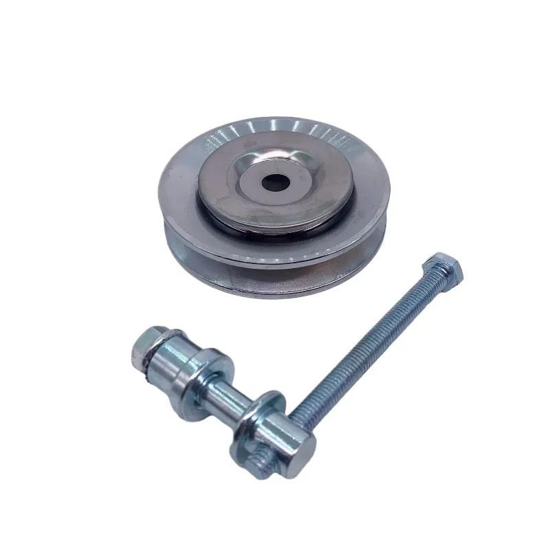 For XCMG EX60 60CA 80 85 air conditioning belt tensioning wheel tensioning wheel adjustment wheel A slot excavator accesso