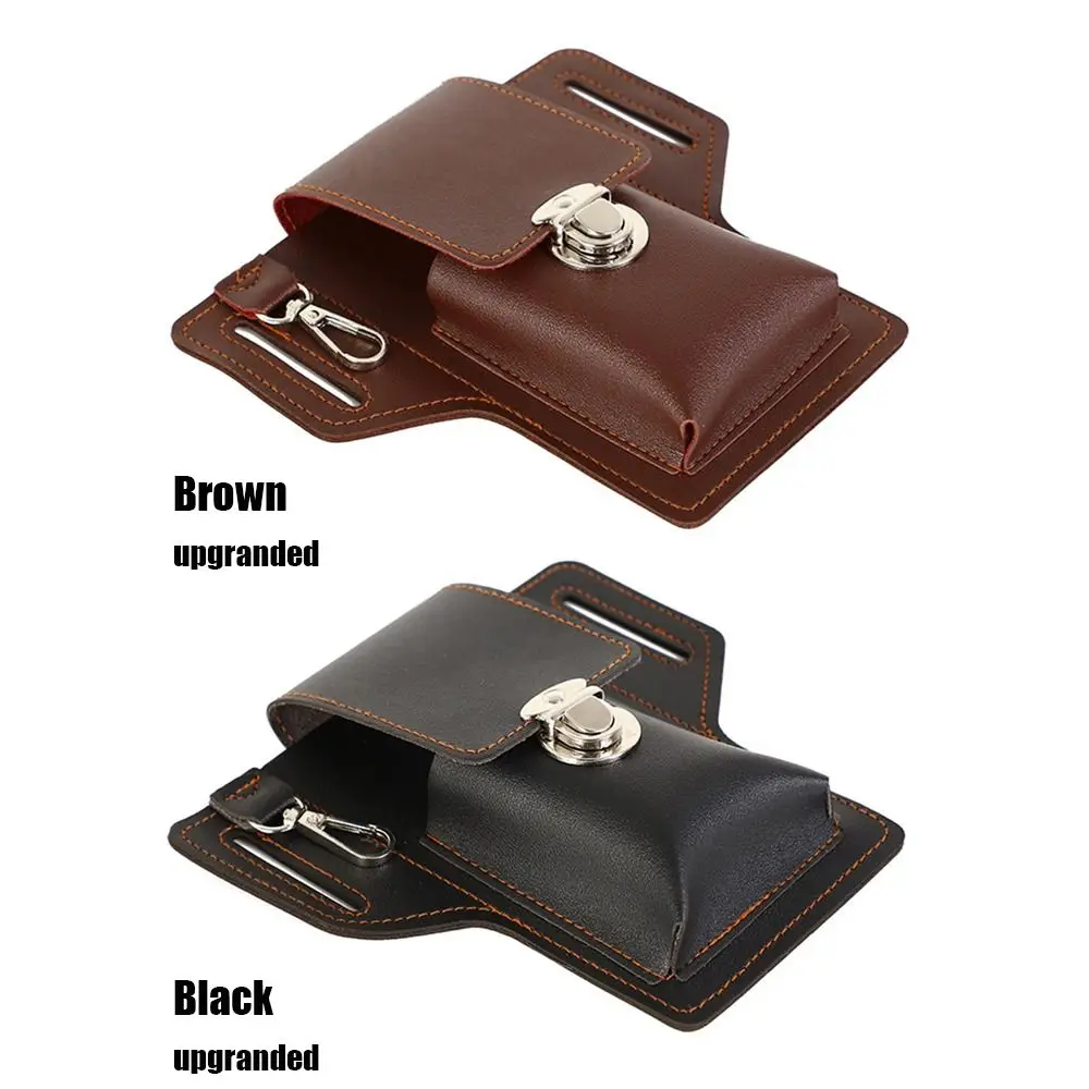 Vintage PU Leather Waist Bag Cellphone Loop Holster Mens Belt Bag Phone Pouch Wallet General Phone Case