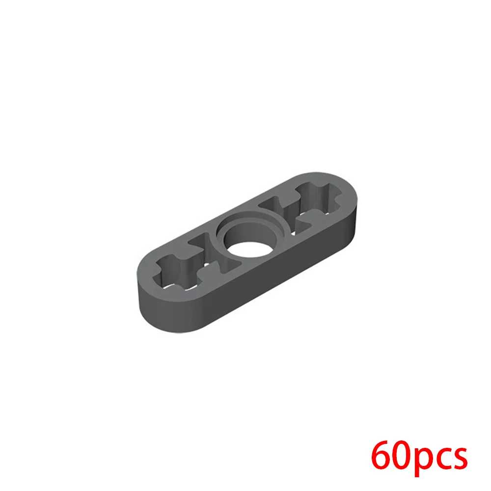 60pcs 6632 Liftarm Thin 1 x 3 Axle Holes Bricks Technical MOC Buildings Blocks High-Tech DIY Educational Brain-Developing Toys - view 4