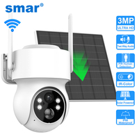 Smar Solar Panel PTZ IP Camera WiFi 2MP 3MP Video Surveillance Security Protection Built-in Battery Long Time Standby iCsee APP