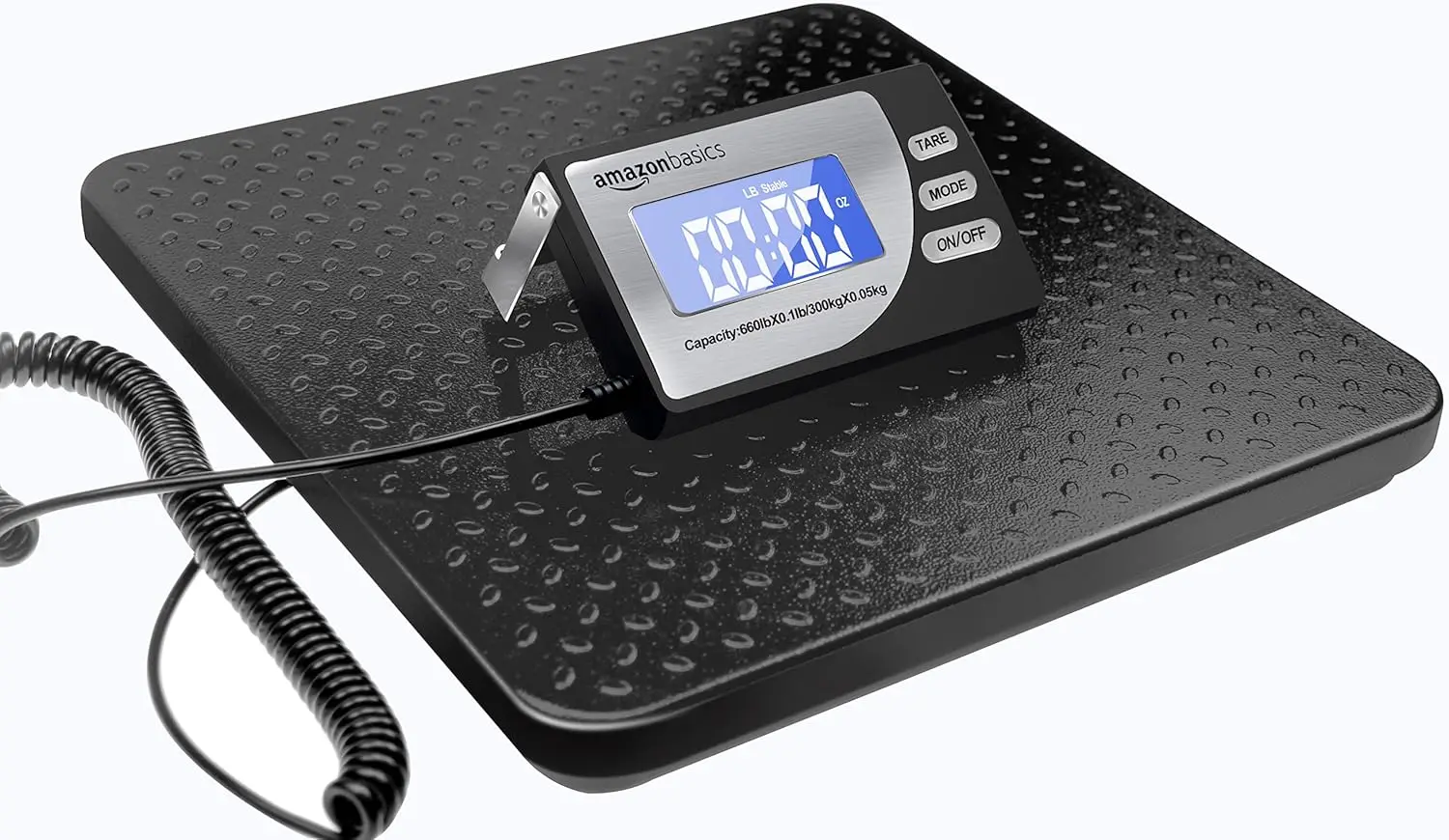 

Heavy Duty Digital Postal Scale, 660lb Capacity, Portable Shipping Scale with Backlit Display