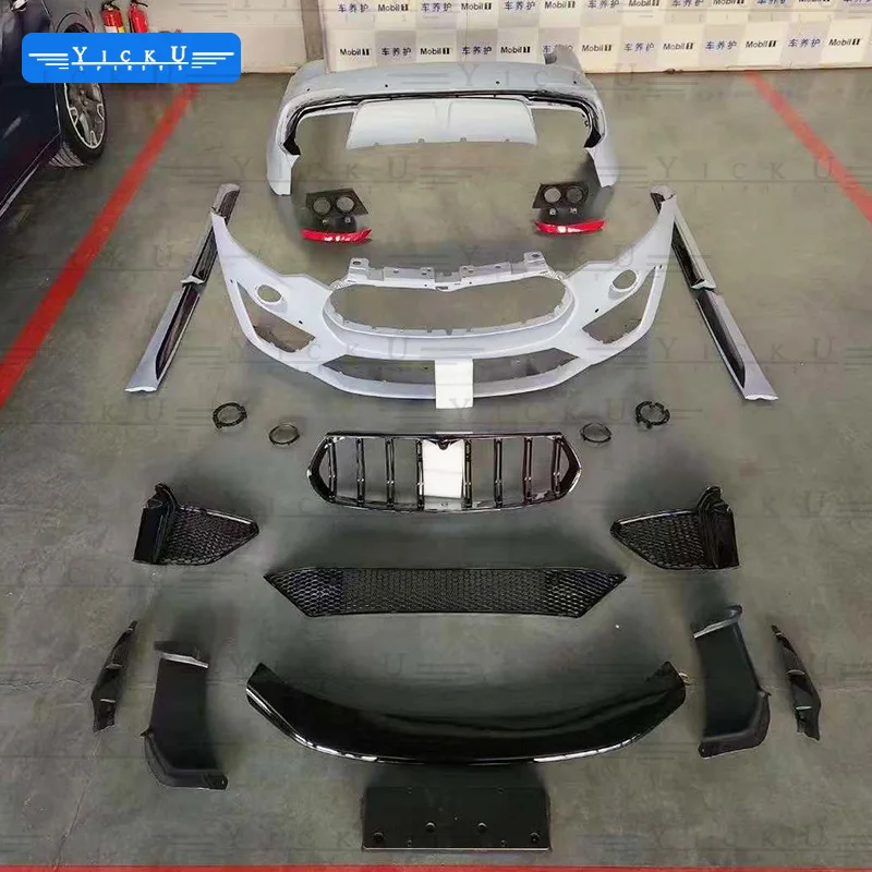 

Custom Products New for Levante 2016-2022 Upgrade Trofeo Style PP Body Kit Front/Rear Bumpers Door Plank Grille Exhaust Screw-On