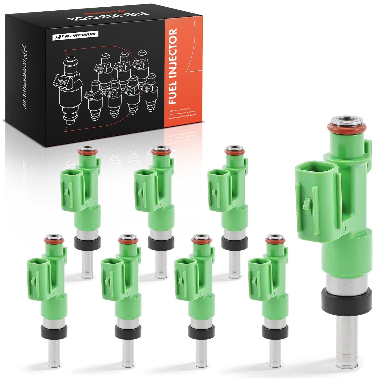 A-Premium 8Pcs Fuel Injector for Toyota Tundra 2007 2008 V8 5.7L Naturally Aspirated