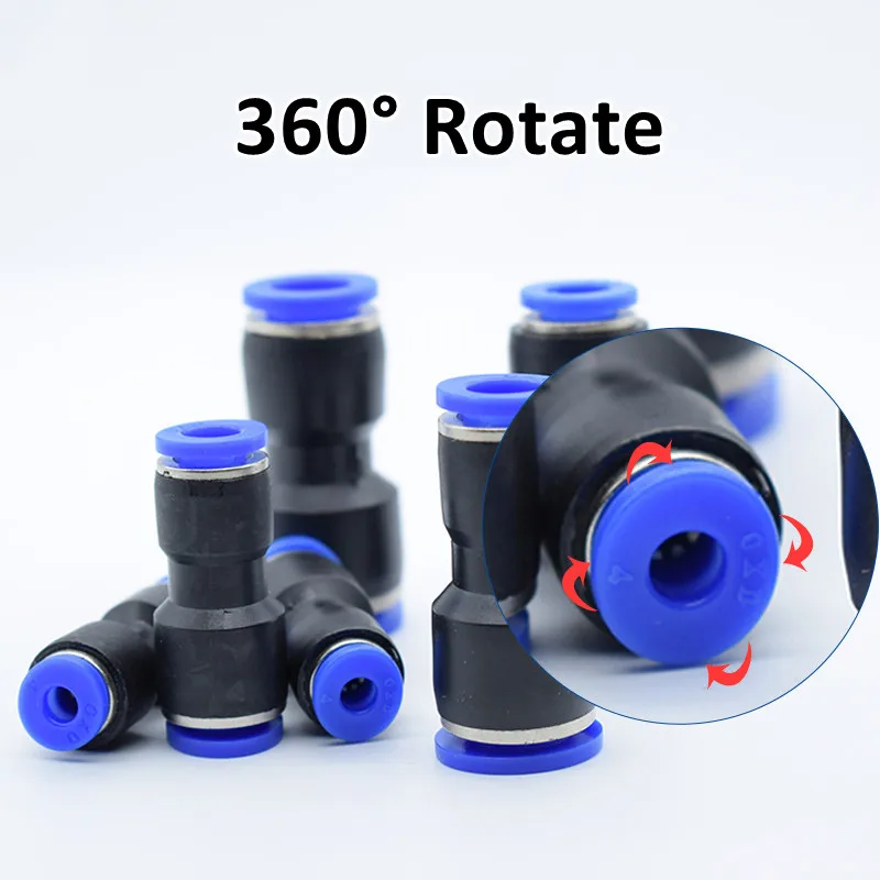 1Pcs PG Blue Pneumatic Fitting Pipe Connector Tube Air Quick Fittings Water Push In Hose Couping 6-4mm 8-6mm 10-8mm