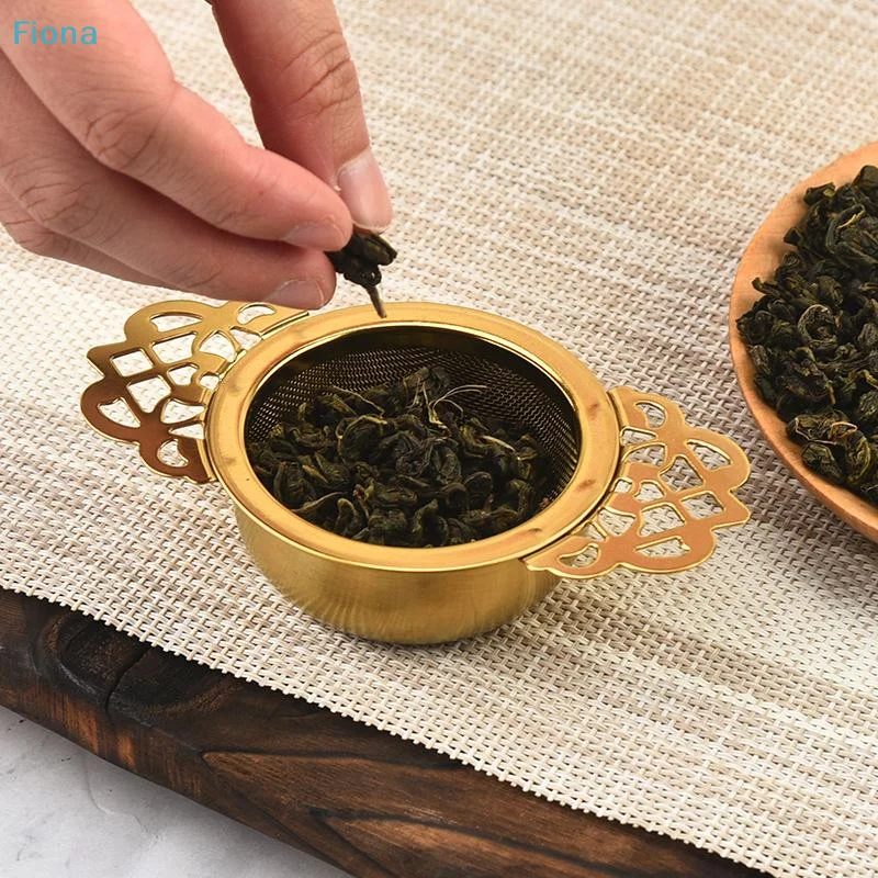 Picture 6: ✔Double-layer Fine Mesh Tea Strainer Stainless Steel Filter Sieve Teaware Lace Tea Drain Useful Tea Infusers Kitchen Accessories
