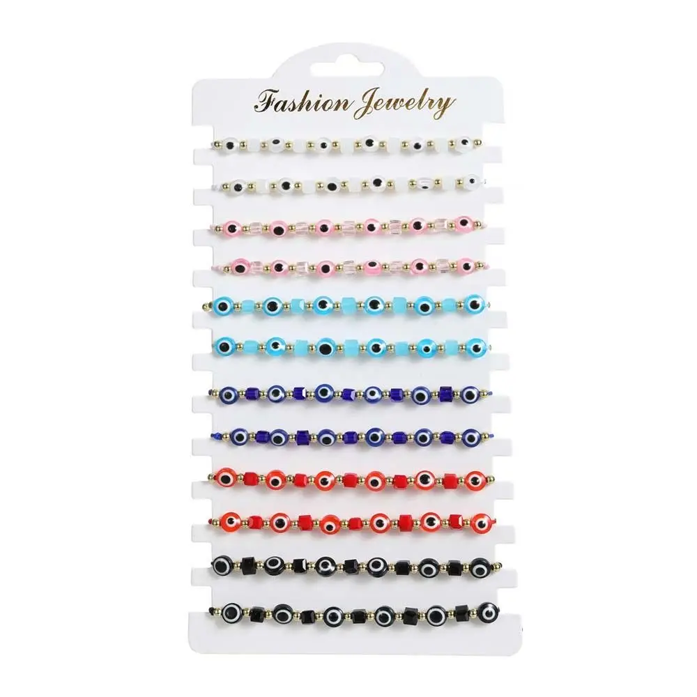 

Adjustable Evil Eye Bracelet Handmade Lucky String Wrist Jewelry Blue Eye Success Rope Braided Wristband Prayer Bangles