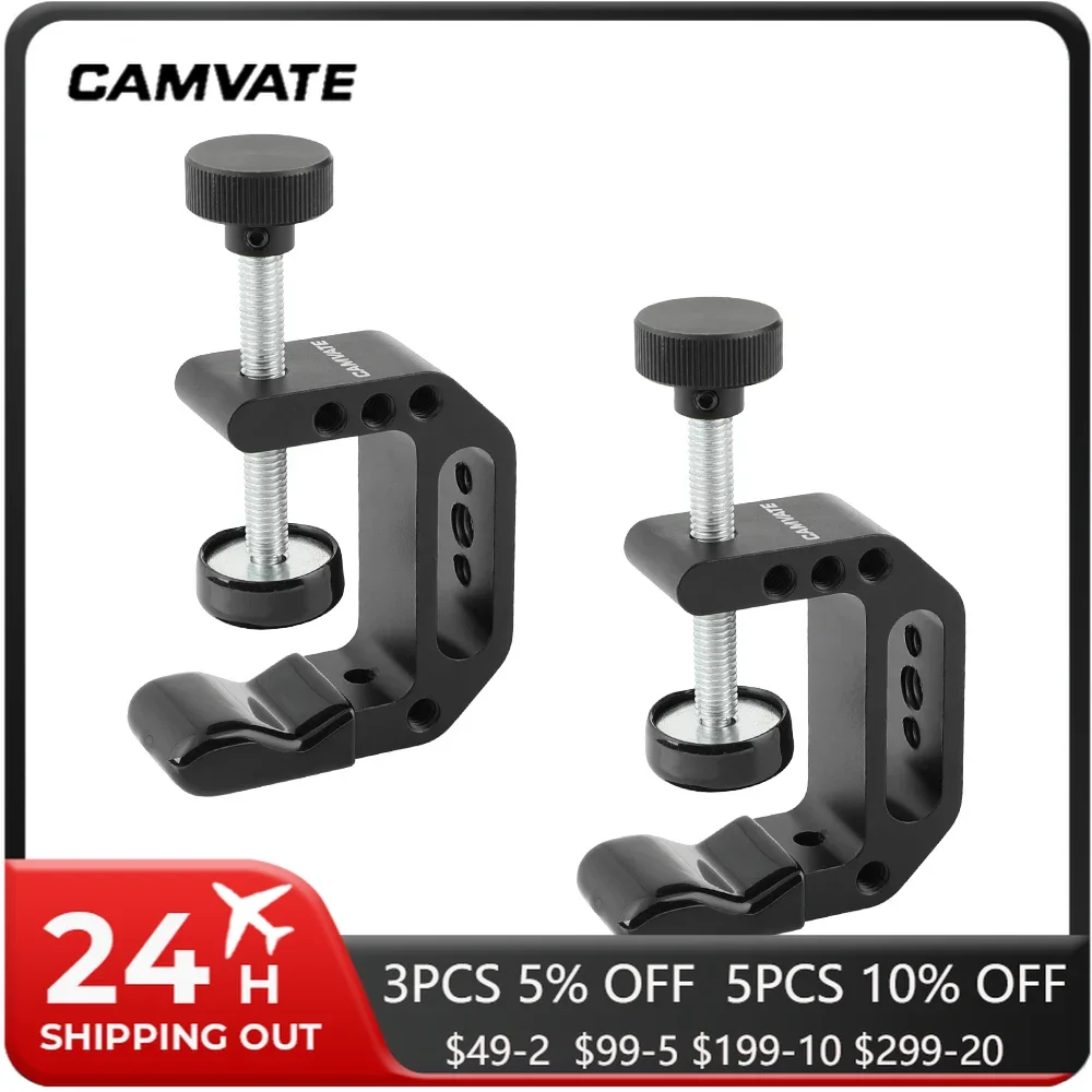 CAMVATE Camera Universal C-Clamp Desktop Mount Holder Stand  Support Bracket For Desks/Carts/Benches/Worktables/Posts Supporting