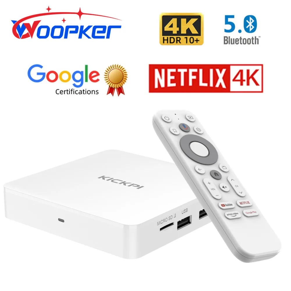 

KICKPI KP1 Google Certification TV Box Android 11 Amlogic S905Y4 4K Media Player 2GB 32GB 2.4G & 5G Wifi AV1 BT5.0 Set Top Box