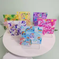 Anime Kawaii Cute My Little Pony Desktop Ornaments Acrylic Standing Card Cartoon Birthday Gifts Girlfriend Gifts Toys For Girls