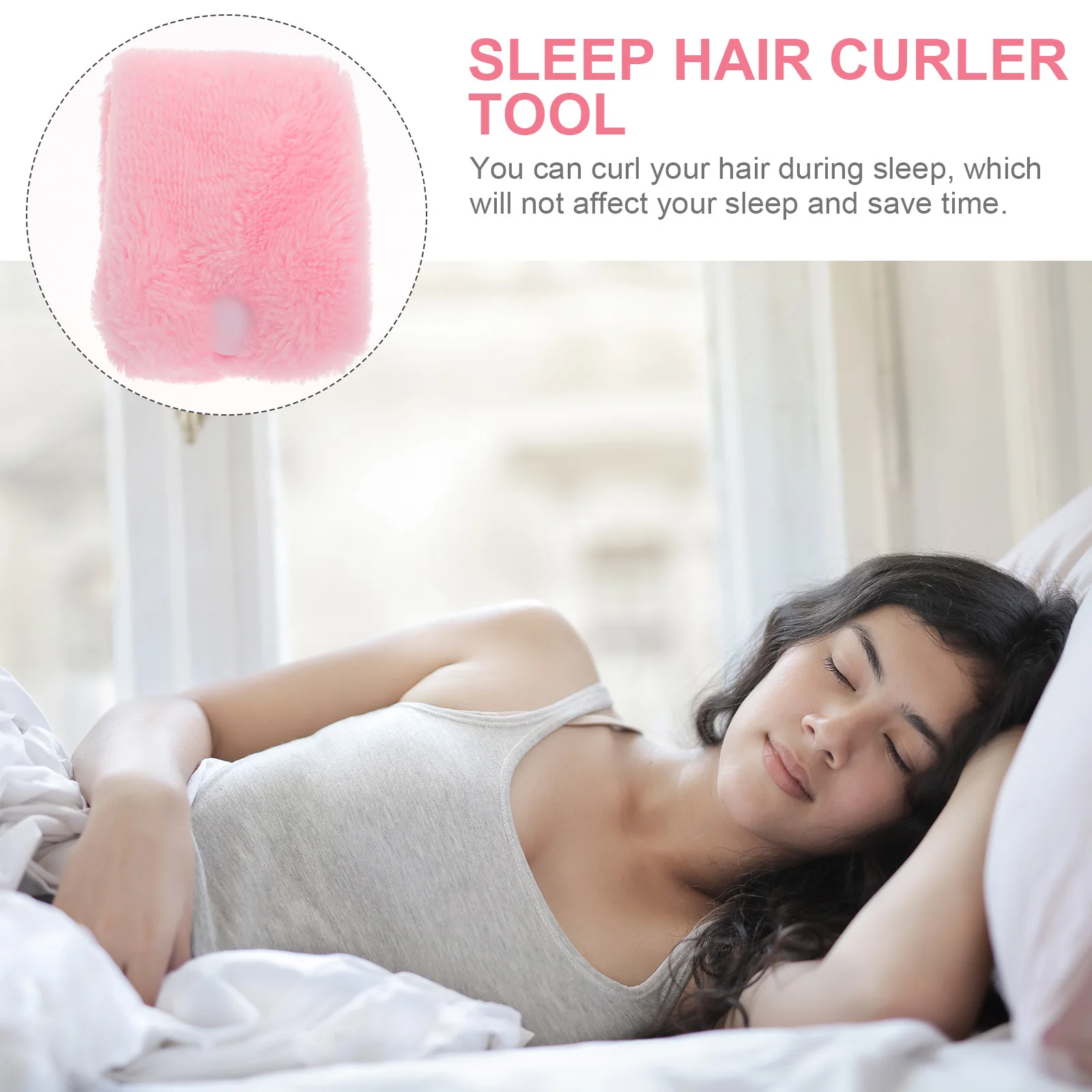 

6Pcs Soft Coral Fleece Hair Rollers Gentle No Heat Curlers for Sleeping Easy DIY Fashion Hairstyles Women Girls Must Have