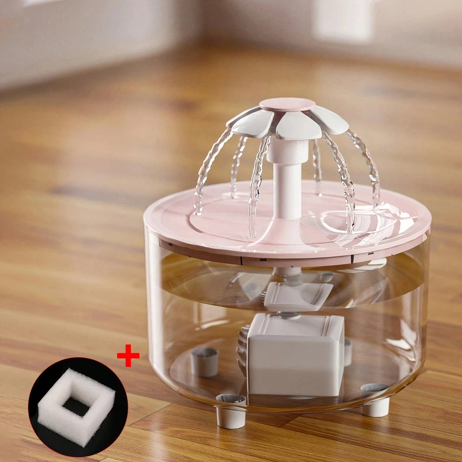1500ml/50.72oz Floral Design A - огляд і ціна Pet Water Fountain Stainless Steel
