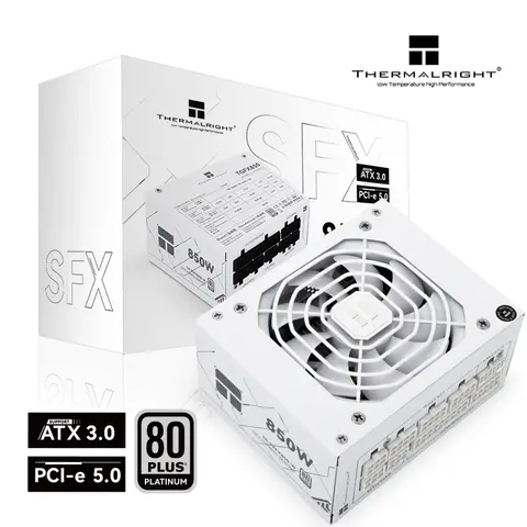 Thermalright TR-TPFX850-W White Chassis power supply，modulo completo medaglia SFX platino, supporto ATX3.0 /pcie5.0 (750/850W)