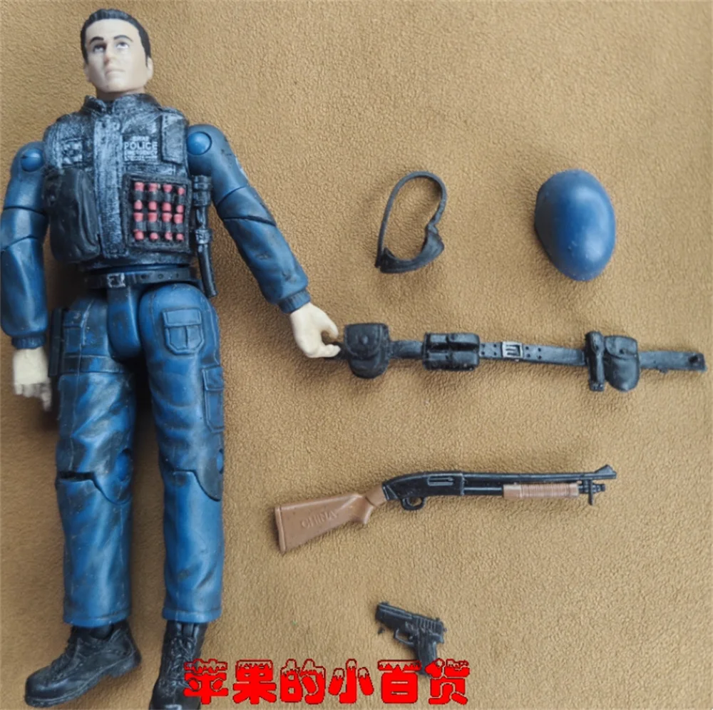 BBI 1/18 Figurka Żołnierza Specjalnych Sił SWAT, Kompletny Zestaw Policjanta, Ruchoma Figurka Akcji z Materiału PVC, 3,75 cala, Dla Fanów i Kolekcjonistów