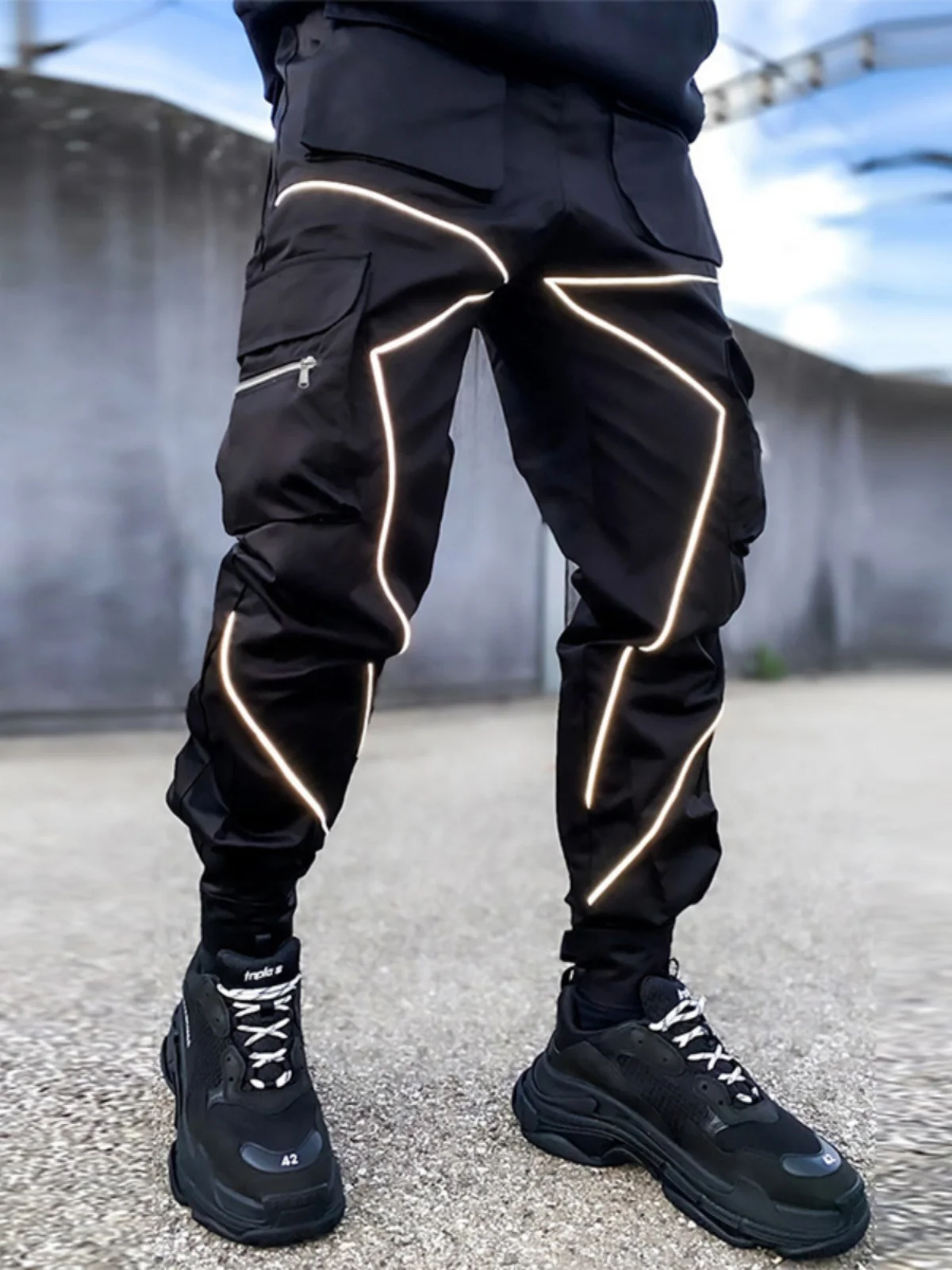 

Men's Casual Straight Leg Workwear Trousers Multi-ket Large Size Autumn Faion Breathable Long Pants Military een