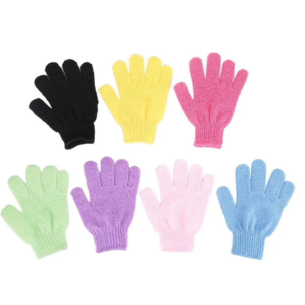 7pcs Bath Glove Exfoliating Skin Spa Massage Scrub Bomb