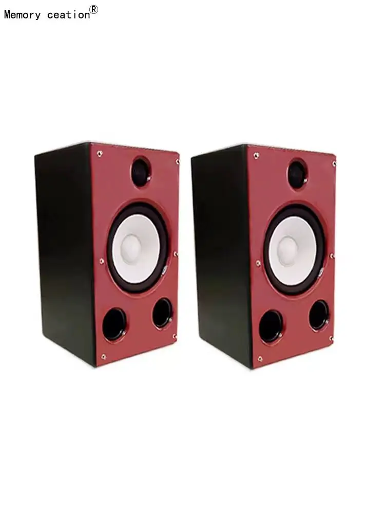 إنشاء الذاكرة M2 سماعات رف الكتب خشبية ثنائية الاتجاه 7 بوصة HIFI Audiophile للاستخدام المنزلي