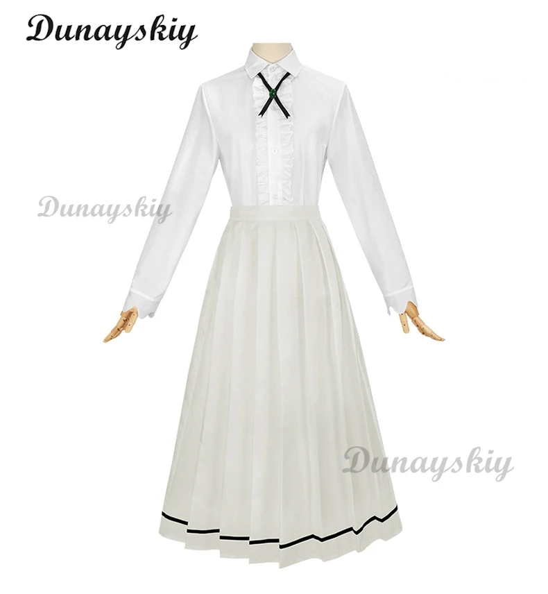 อะนิเมะ Rock Is A Lady's Modesty Otoha Kurogane คอสเพลย์สีขาวชุดวิกผม JK กระโปรง Lilisa Suzunomiya ฮาโลวีนสําหรับผู้หญิง Carnival