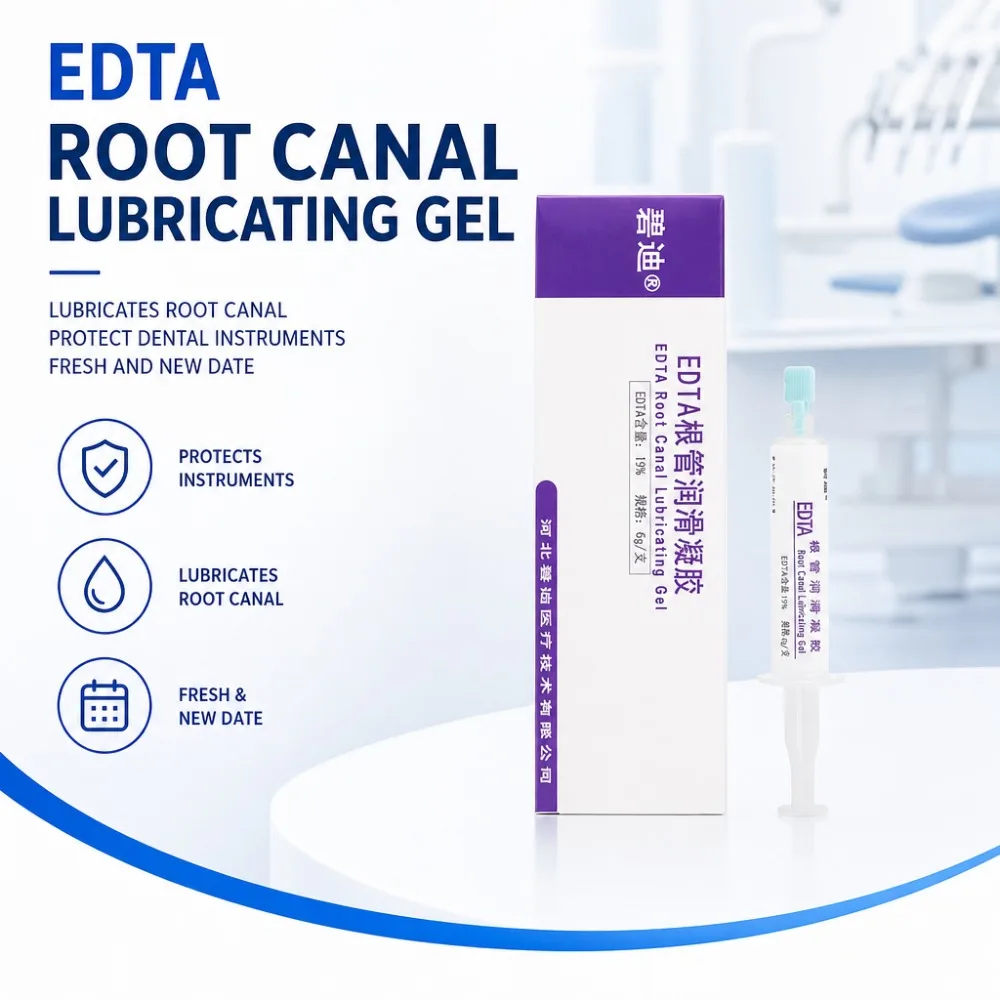 Dental 19% EDTA Root Canal Lubricant Gel 6g Endodontic Treatment Soften Canal Wall Endo File Protector