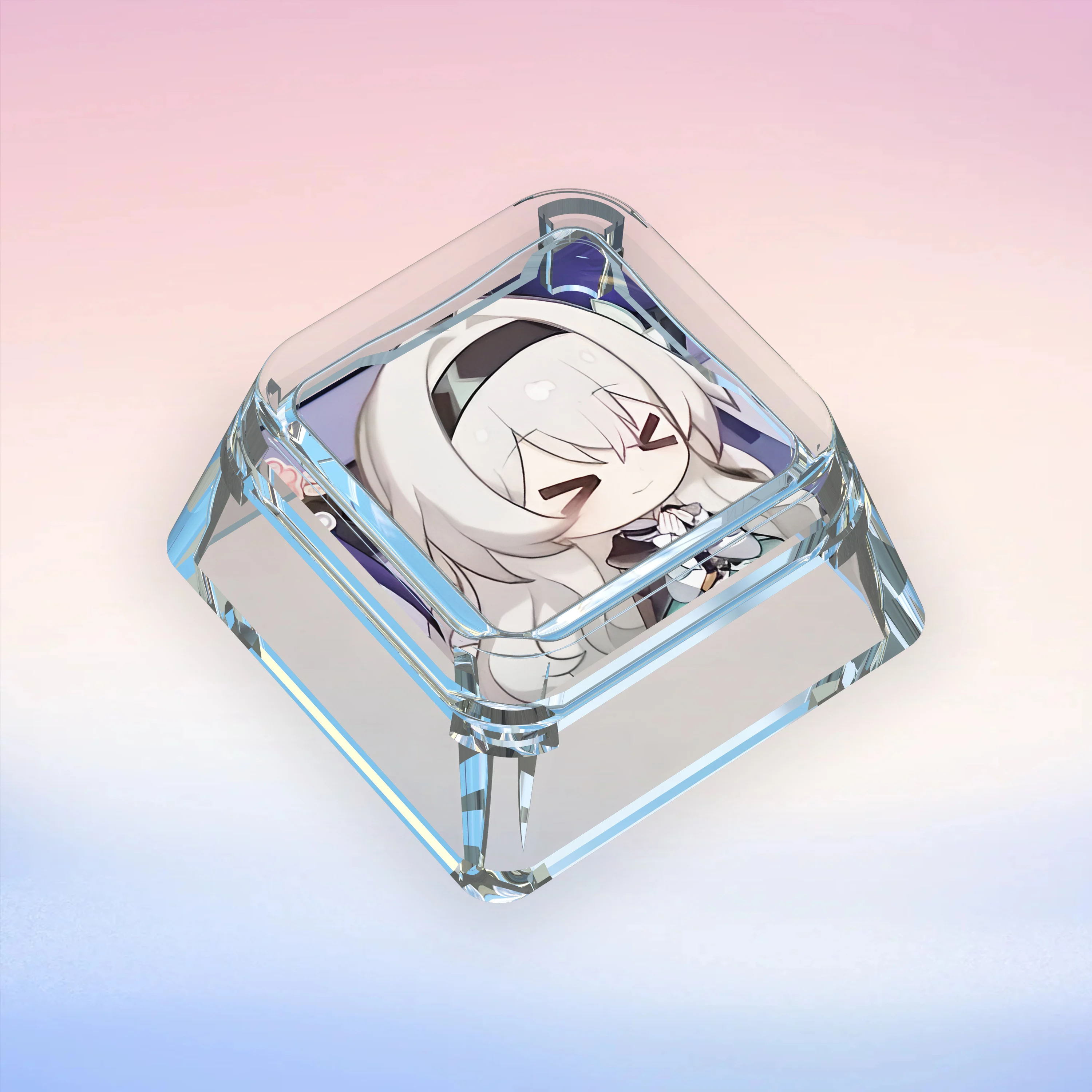 19 نماذج لتقوم بها بنفسك Honkai ستار السكك الحديدية اليراع لطيف لوحة المفاتيح الميكانيكية Keycap شفافة نقل الضوء أغطية المفاتيح الميكانيكية هدية #6