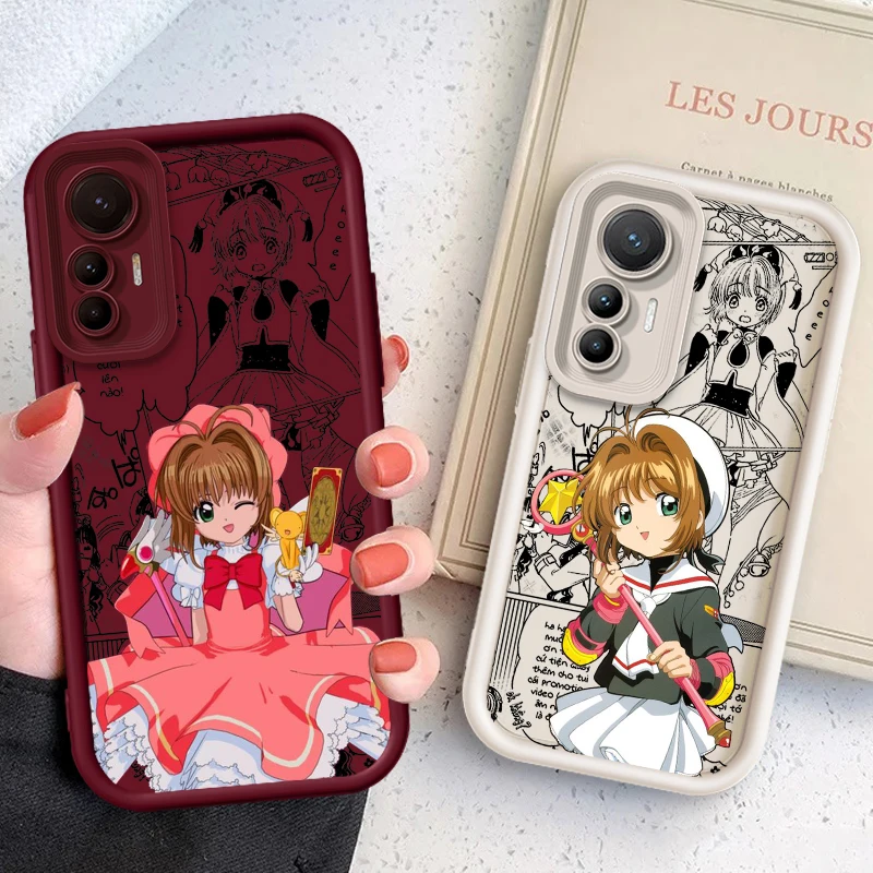 The Card C-Captor S-Sakura Eye Ladder For Xiaomi MI 14 12T 11 Lite Poco M3 X5 X4 F5 F4 F3 F2 GT Pro 5G TPU Phone Case