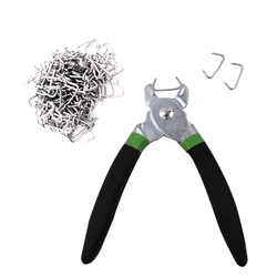 200Pcs/set Hog Ring Pliers Kit With Rings Tool Set For Seat Cover Upholstery Durable