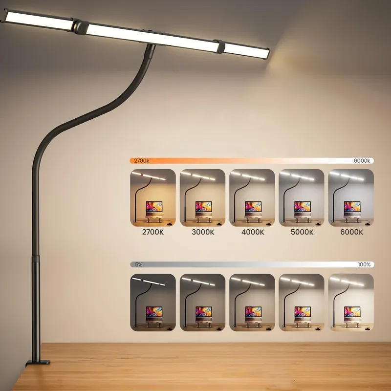 Enhance your workspace with this versatile Cross-border LED desk lamp designed for optimal eye protection and convenience.
