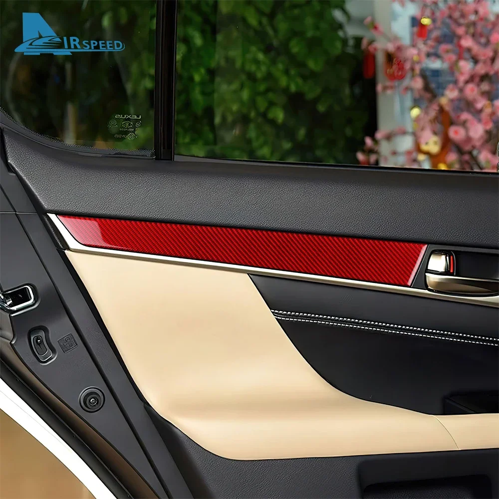 

Real Soft Carbon Fiber Sticker For Lexus GS 2012 2013 2014 2015 2016 2017 2018 2019 LHD RHD Car Door Protect Panel Interior Trim