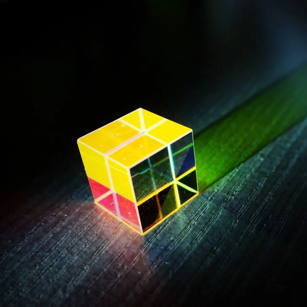 Optical Glass Cut Dispersion Prism 20x20x20mm Scientific Teaching Research Rgb Light Refraction Decoration