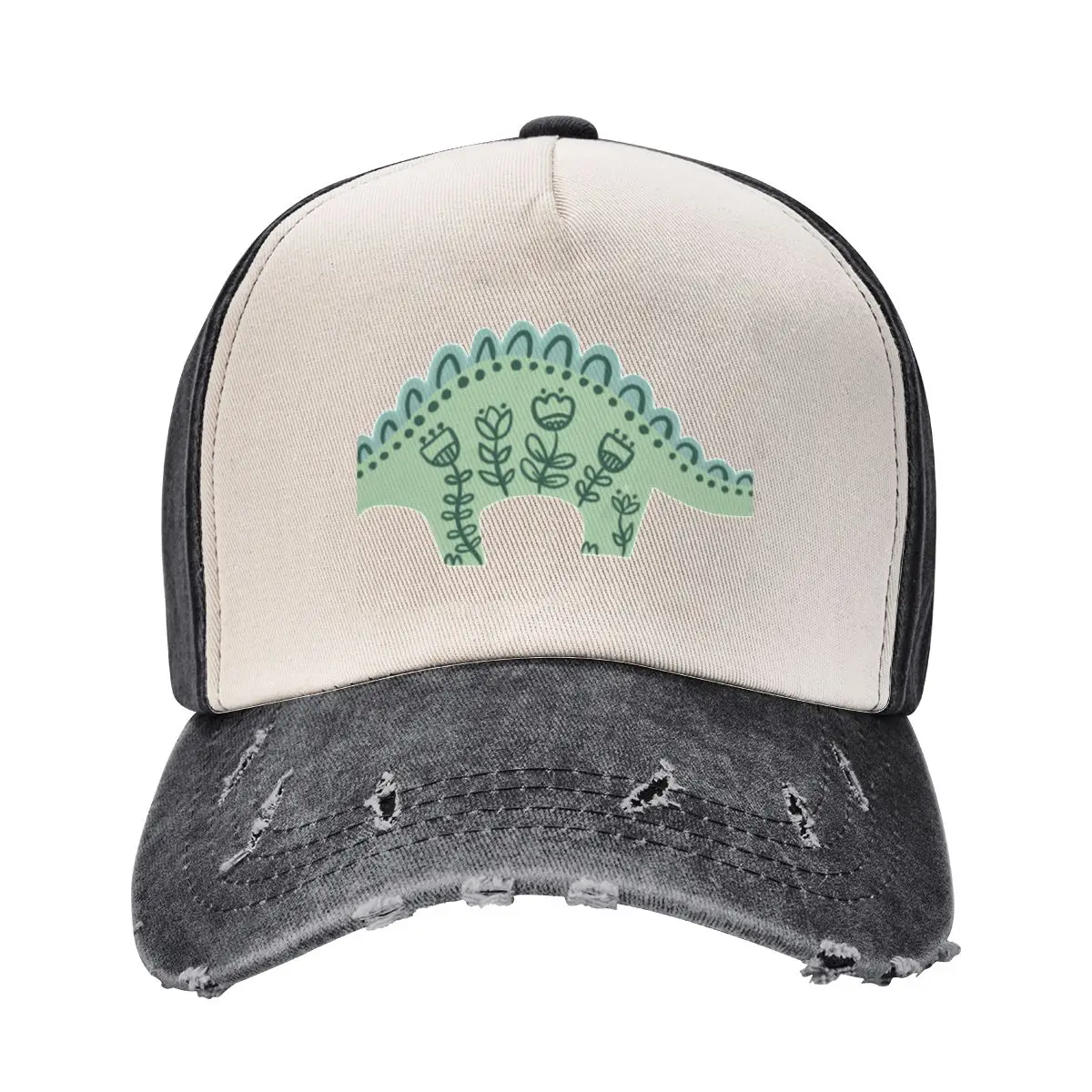 Folk Floral Dinosaur Baseball Cap Luxury Cap Hat Beach Golf Wear Visor Caps For Men Women's