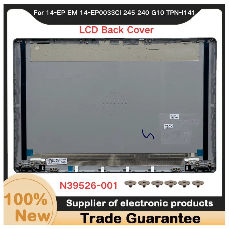 New For Kailxuling 14-EP EM 245 240 G10 TPN-I141 LCD Back Cover/Bottom Case N39526 Gray/Silver/Blue laptop N36309-001 N36306-001
