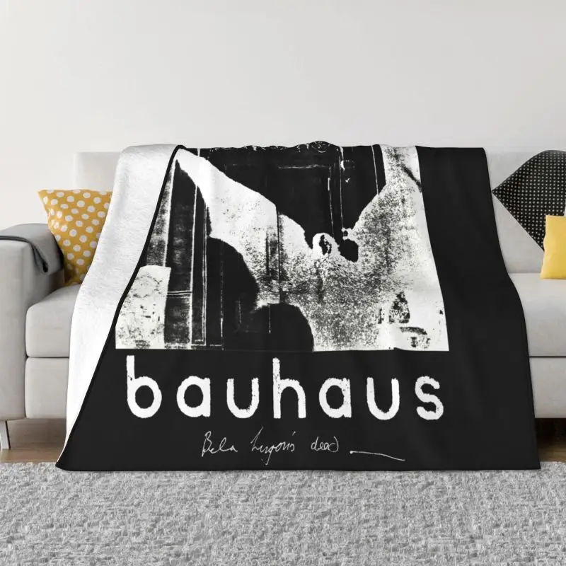 Bauhaus Bela Lugosis Dead Bauhaus Band Gothic Rock Blanket Luxury Bedroom Lightweight Couch Blanket For Sofa Bedroom