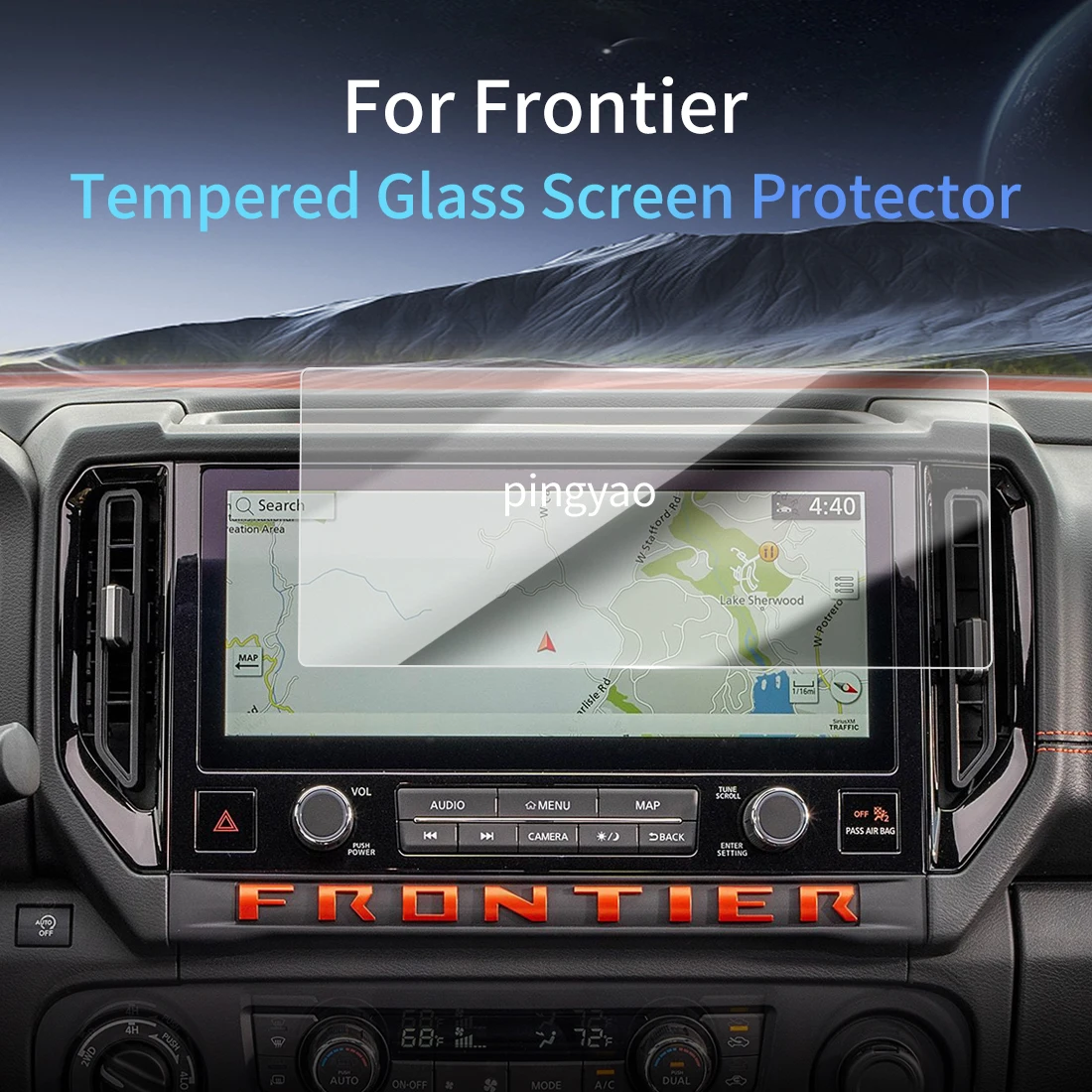 

Car Sticker Screen Protector Navigation Display Tempered Glass Protective Film Car Accessories Vehicle For24 NISSAN Frontier