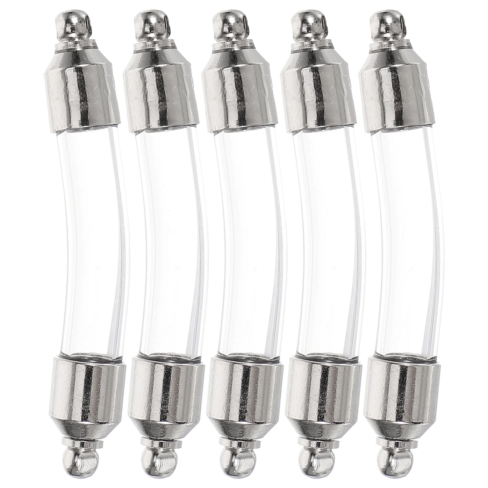 

5Pcs Mini Glass Vials Small Bottles with Lid Decorative Wish Bottles for Wedding Honeymoon Sand Soil Keepsakes