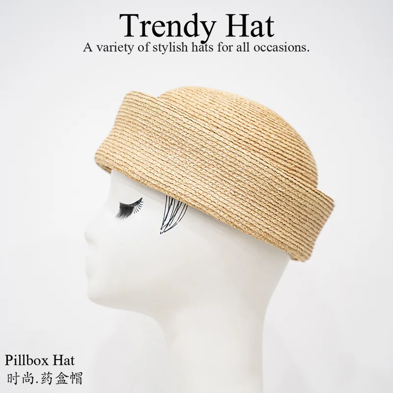 

Летняя пляжная шляпа-берет из рафии с загнутыми полями, визуально стройнящая лицо, универсальный аксессуар для повседневного и элегантного образа