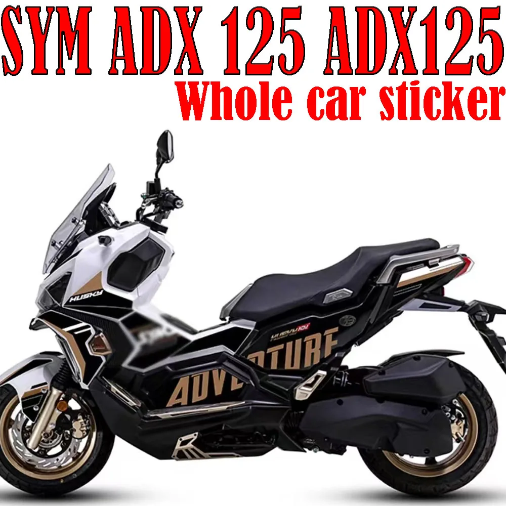 Fit SYM ADX 125 ADX125 Motorcycle Waterproof Fairing Body Sticker Decorative Fuel Tank Pad Decals Kit Protector Accessories