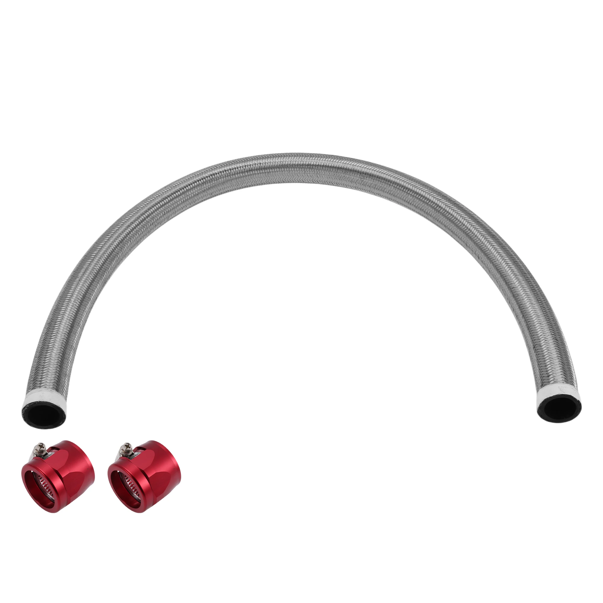 

UXCELL AN-20 Fuel Line Kit 3.05ft Vacuum Hose Automotive Fuel Hose with Clamps