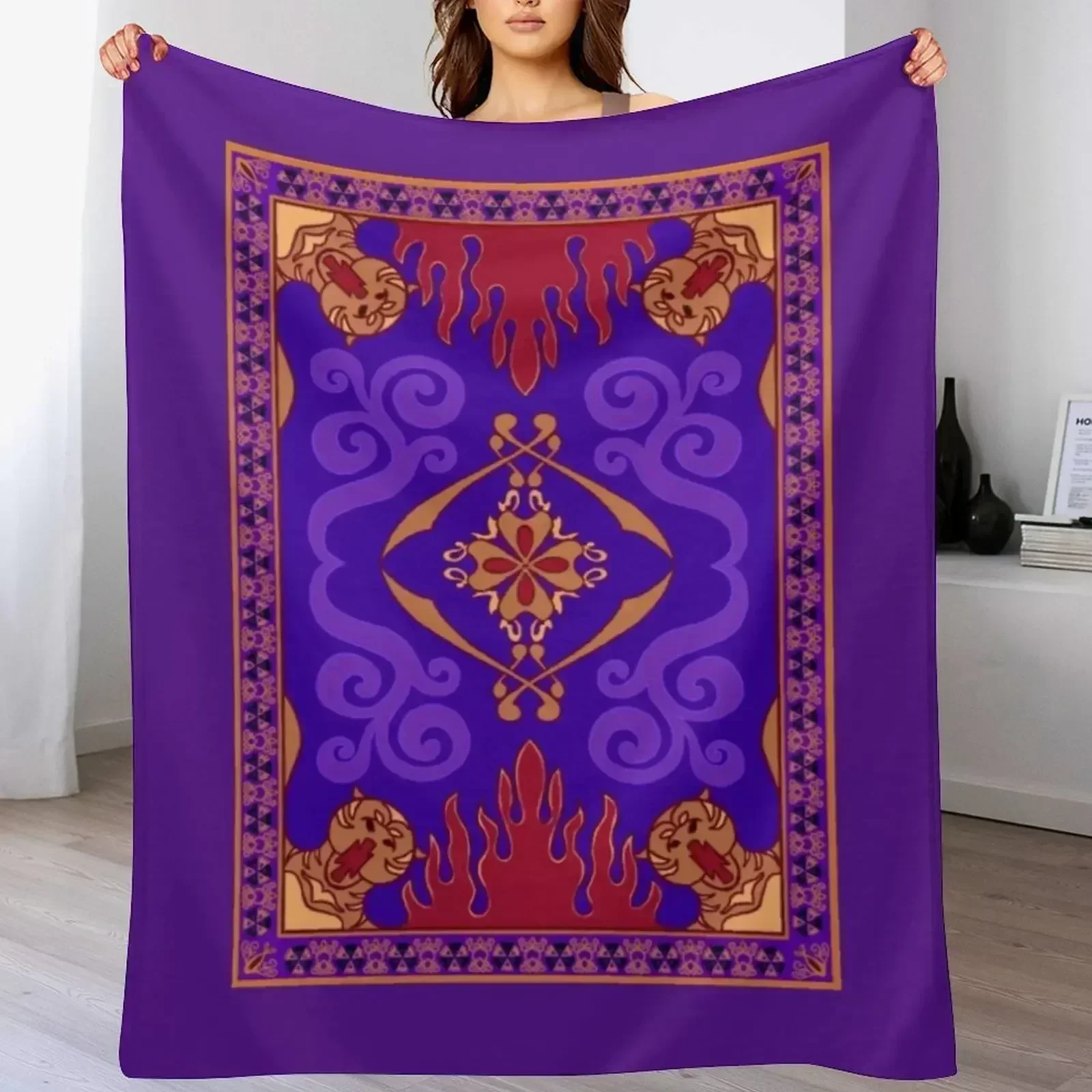 

Aladdin Magic Carpet Throw Blanket Perfect for Sofa or Bed Home Textile