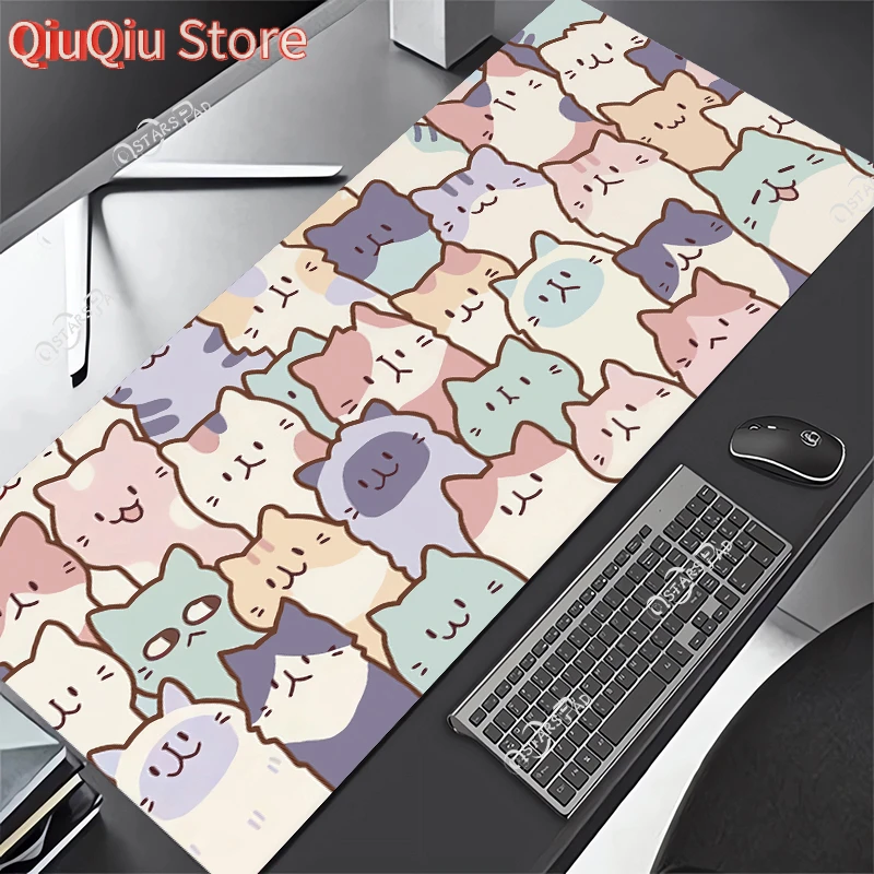 

Large Anime Mouse Pad Pink Cute Cat Paw Gaming Accessories Kawaii Office Computer Keyboard Mousepad XXL PC Gamer Laptop DeskMat