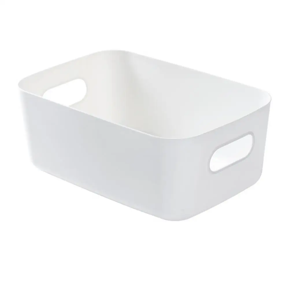 Plastic Sundries Storage Basket Desktop Cosmetic Snack Organizer Household Kitchen Bathroom Sorting Box Container with Handle