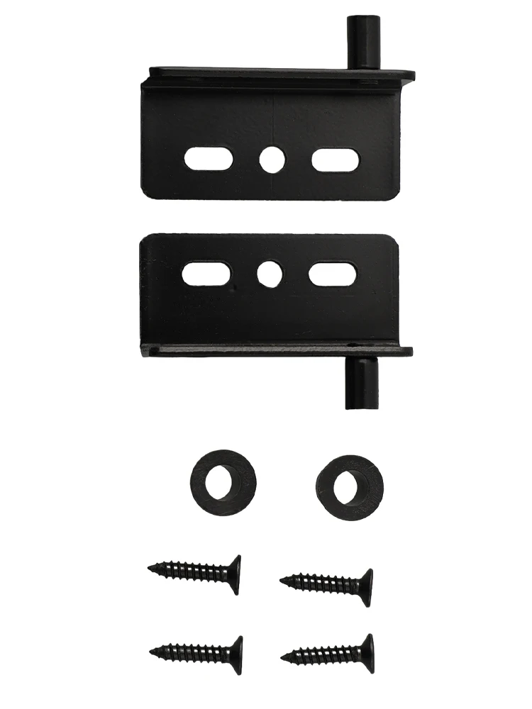 2pcs Iron Pivot Door Hinges with Concealed Shaft and Bushing Heavy Duty Design for Reliable Use on Wood Doors and Cabinets