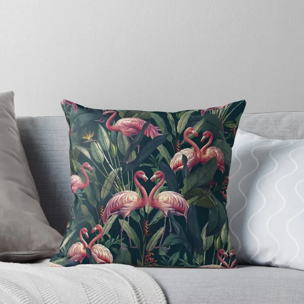 

Tropical Flamingos Throw Pillow Cushions For Sofa pillows decor home Decorative Cushions pillow