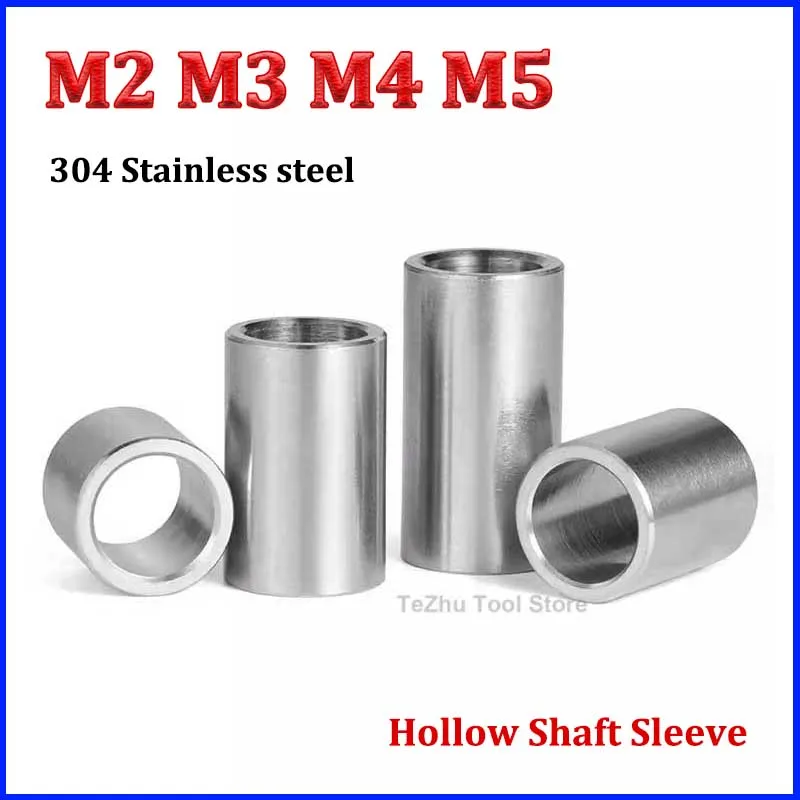 

M2 M3 M4 M5 304 Stainless Steel Bushing Washer Gasket Unthreaded Round Hollow Standoff Spacer Sleeve OD 4mm-10mm