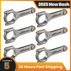 4340 Connecting Rods for VW Golf MK III 1992 Hatchback 2.8 VR6 Racing Conrods Floating EN24 TUV Crankshaft Shot Peen Piston Pin